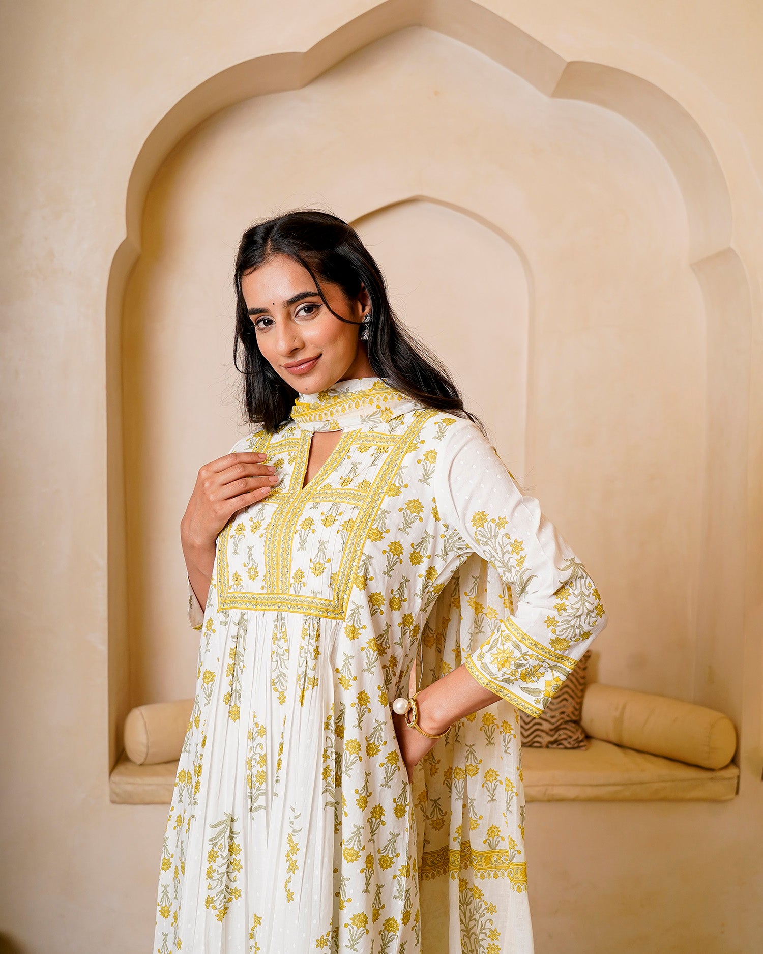 Sunlit Yellow Bloom Suit Set