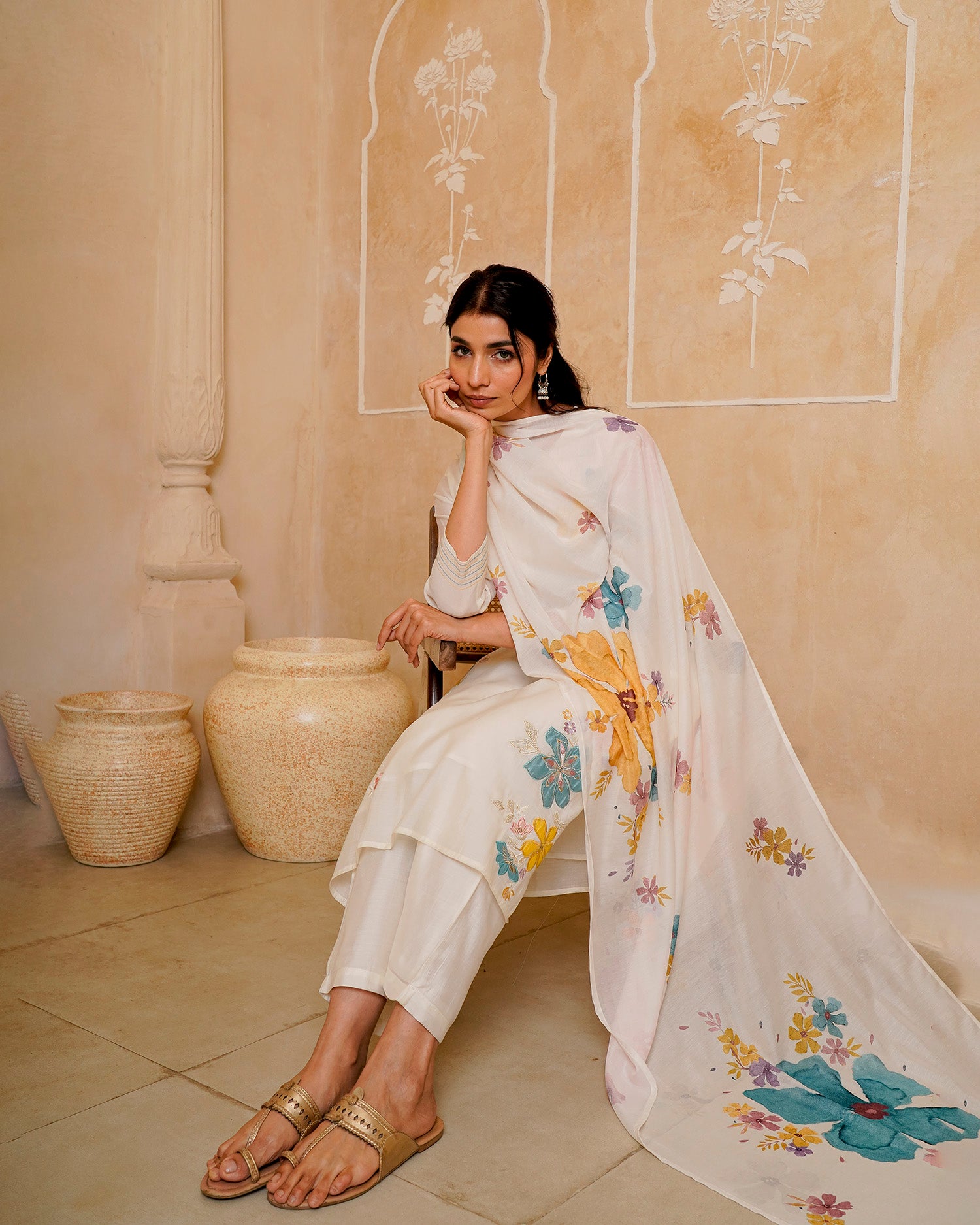 Pastel Garden Floral Suit Set 