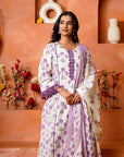PURPLE BLISS FLORAL SUIT SET