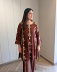 Mocha Mehfil Boota Co-ord Set