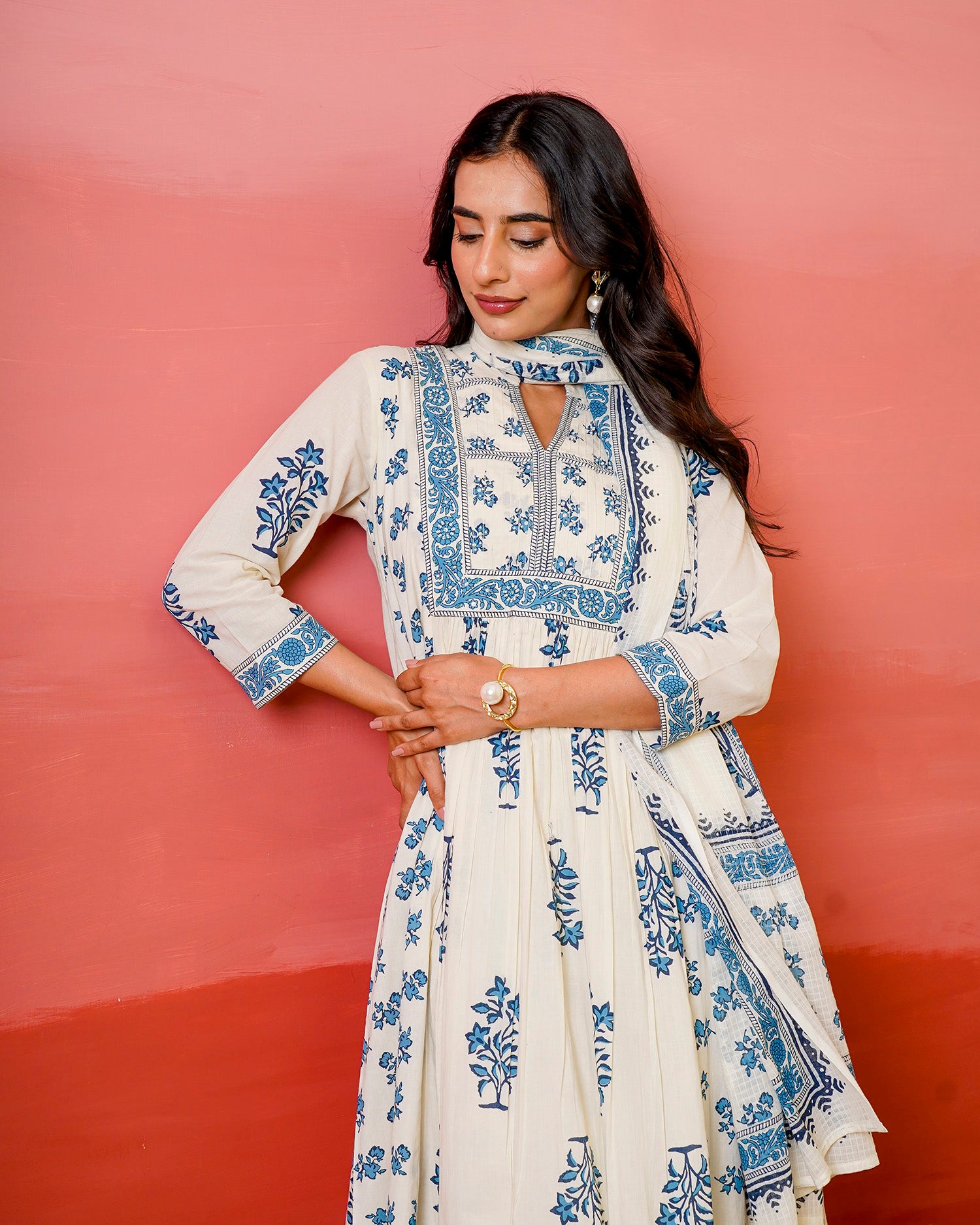 Neel Bagicha Floral suit set