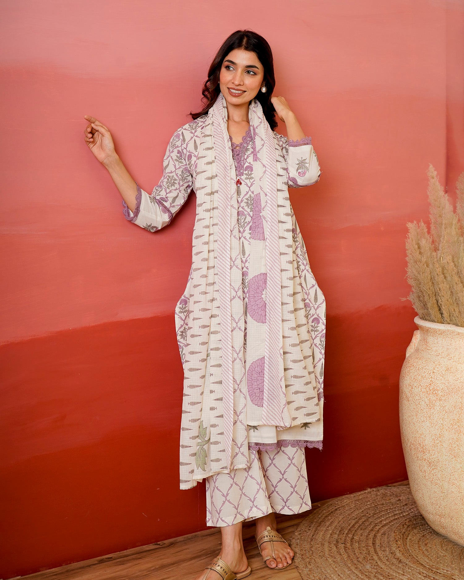 Rosey Garden Booti Suit Set