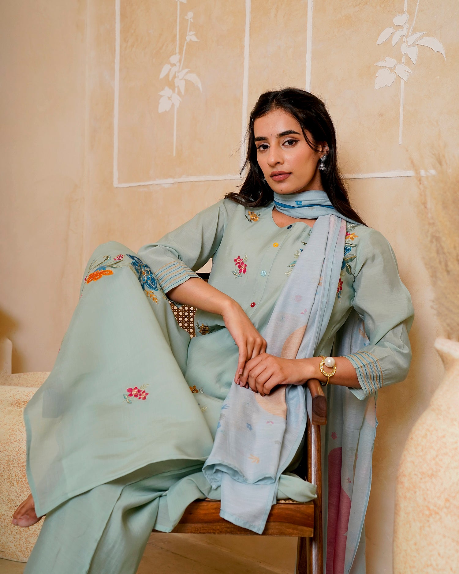 Seablues Garden Floral Suit Set