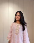 Rose Desi Gota strips Co-ord set