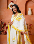 Yellow Blush Petals Suit Set