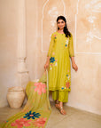 Garden Green Floral Suit Set