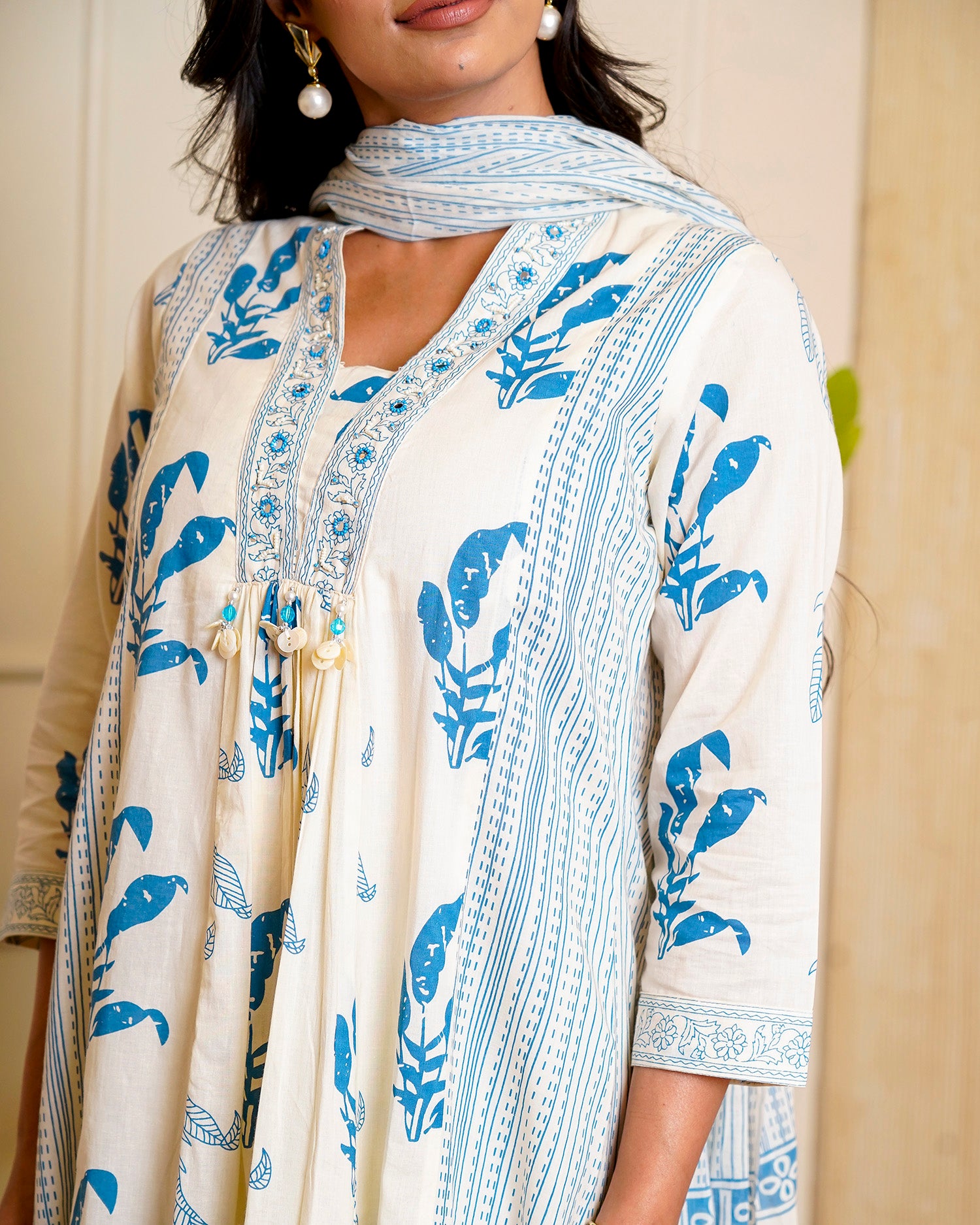 Sky Neela Off-White Suit Set