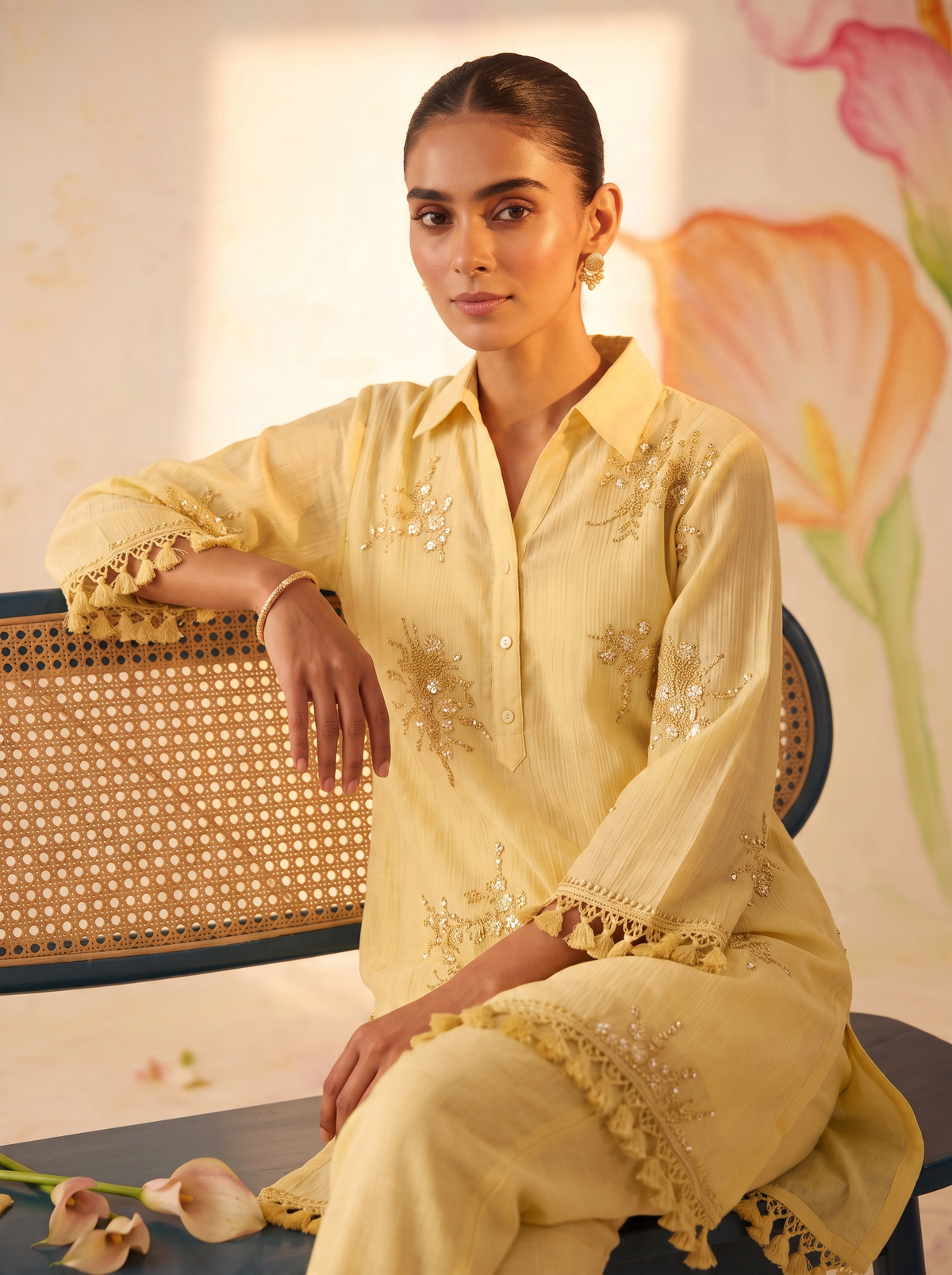 Yellow Utsav Co-ord Set