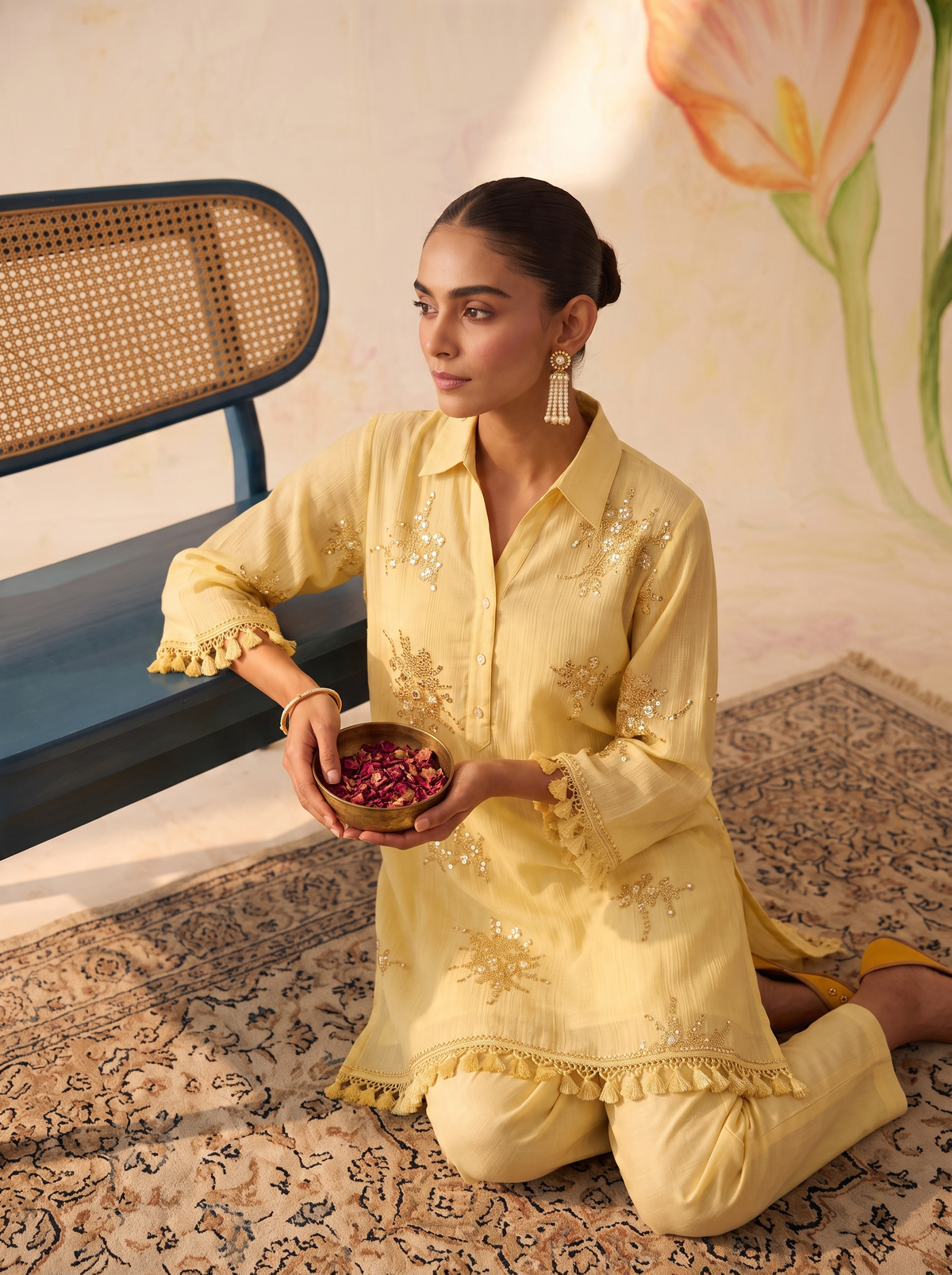 Yellow Utsav Co-ord Set