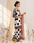 Red Polka Farshi Suit Set