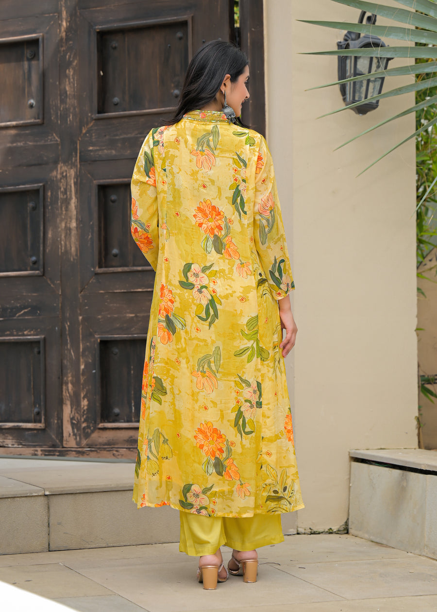 Daffodil yellow suit set