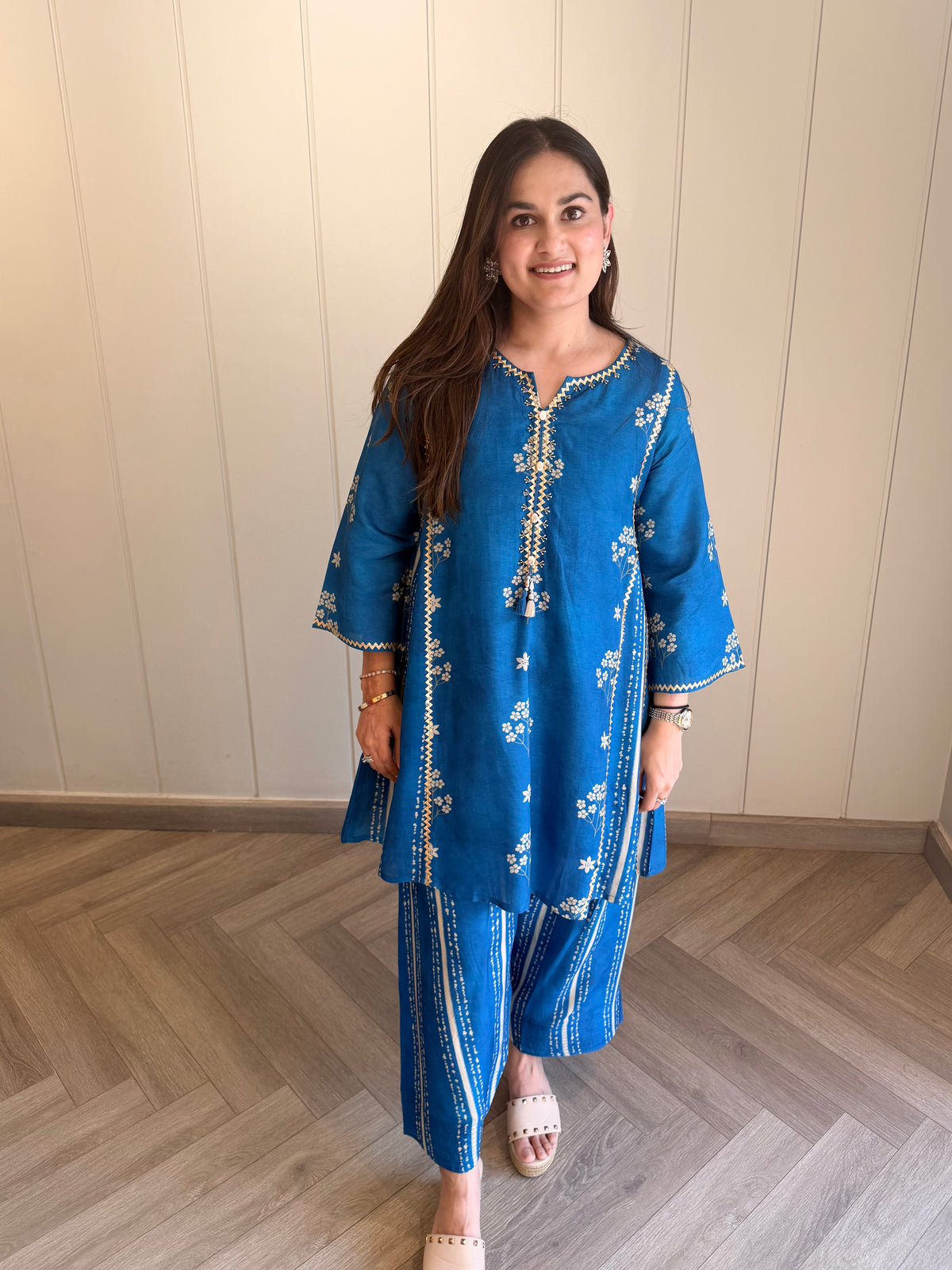 Neel Bagh Phool Co-ord Set