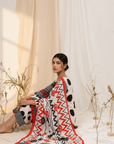 Red Polka Farshi Suit Set