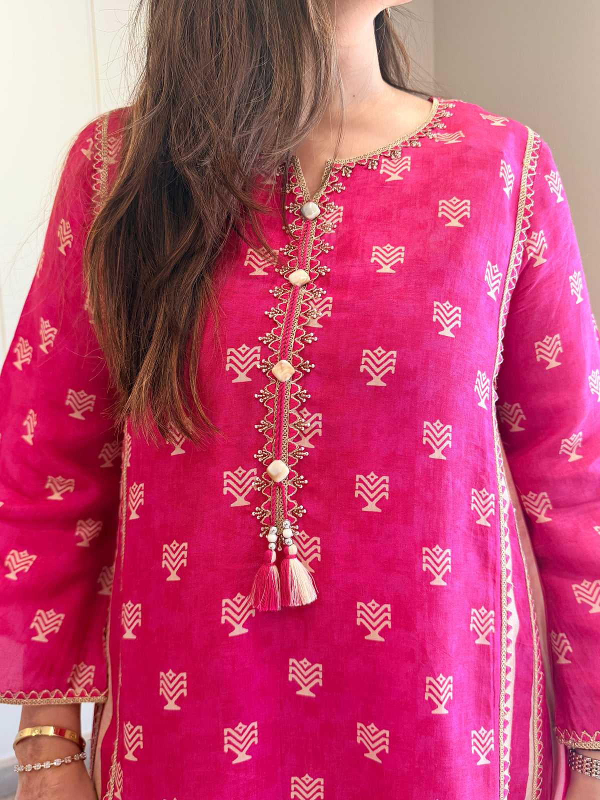 Gulaabi Noor Boota Co-ord Set