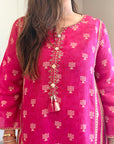 Gulaabi Noor Boota Co-ord Set