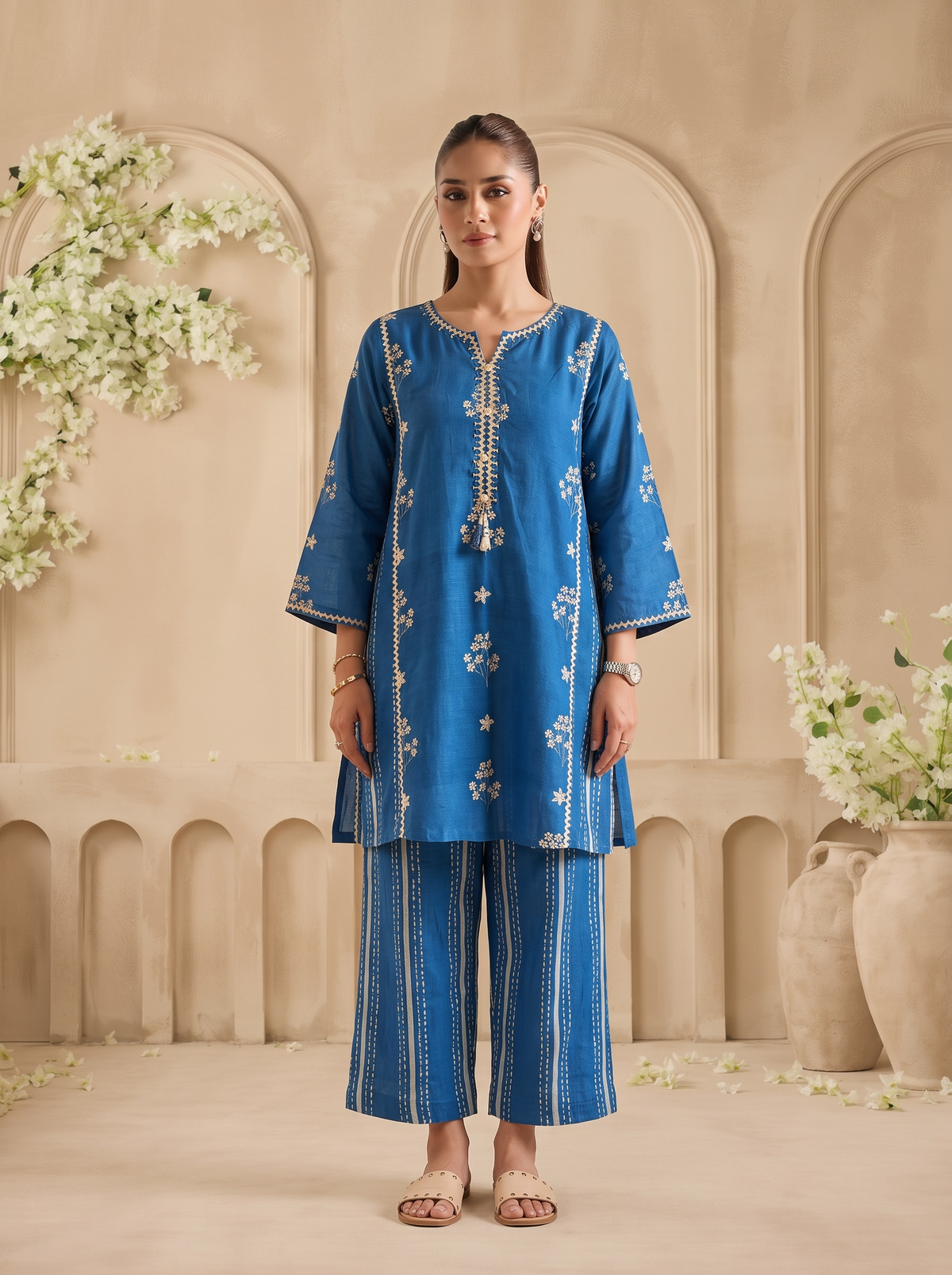 Neel Bagh Phool Co-ord Set