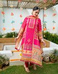 Pink begum suit set