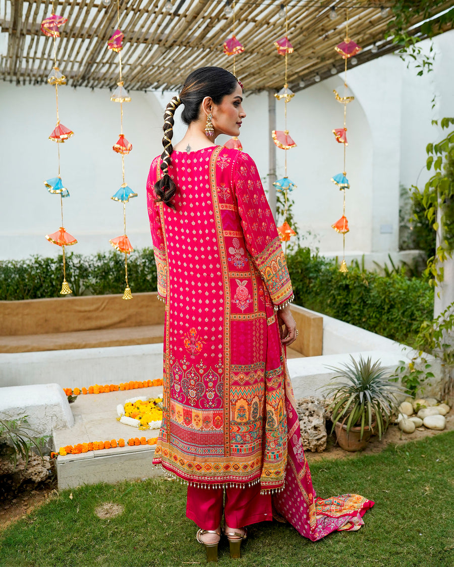 Pink begum suit set