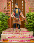 Navy blue noor suit set