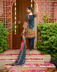 Navy blue noor suit set