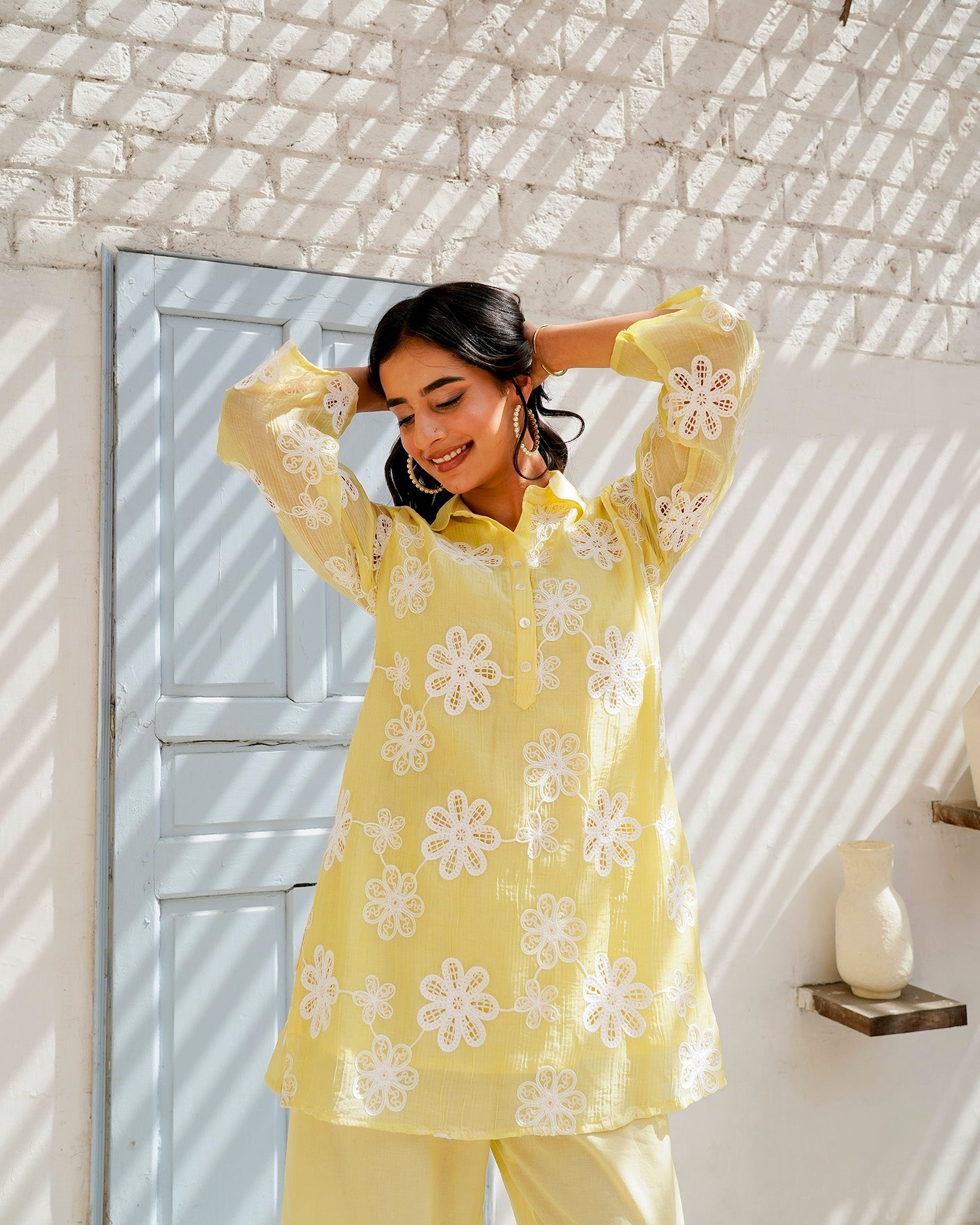 Daydream Green floral cord set