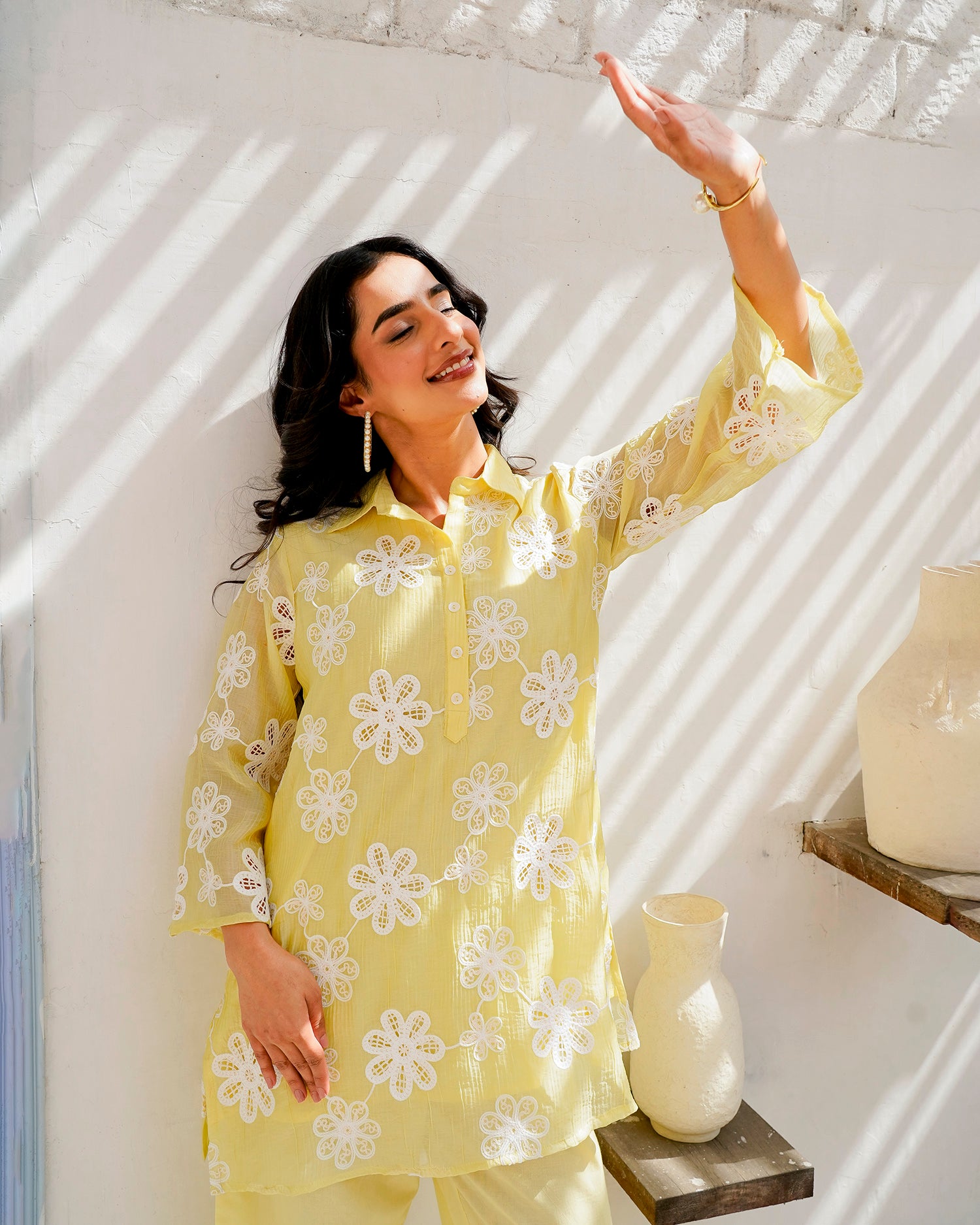 Daydream Green floral cord set