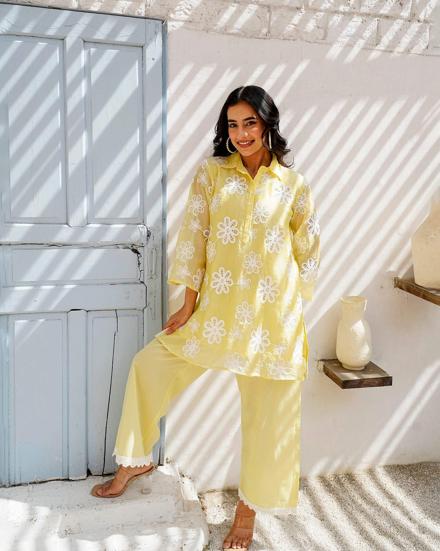 Daydream Green floral cord set