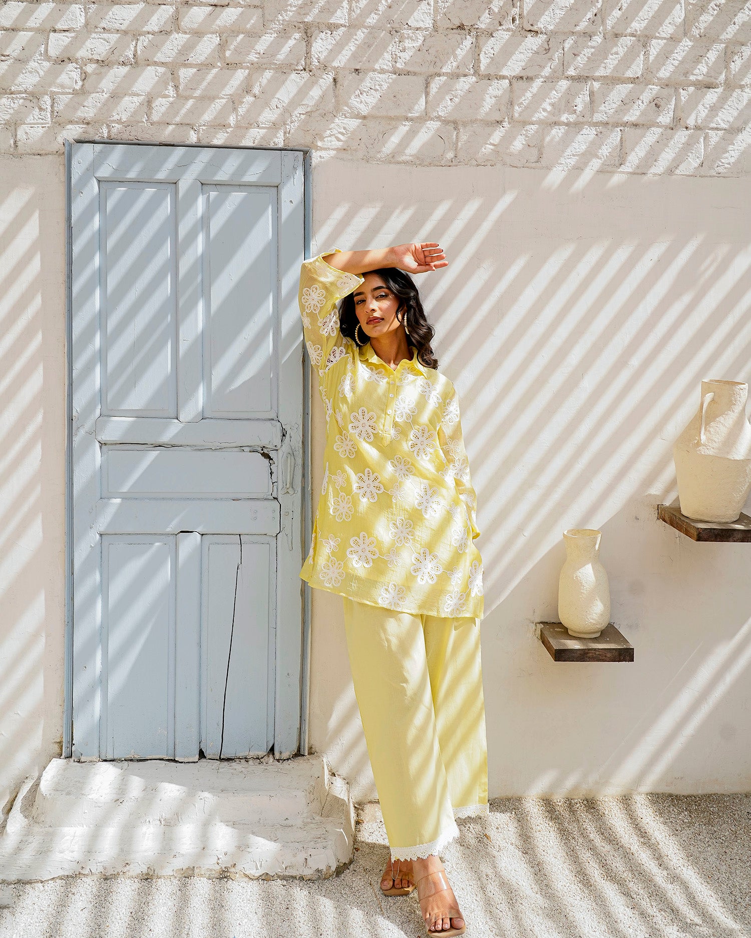 Daydream Green floral cord set