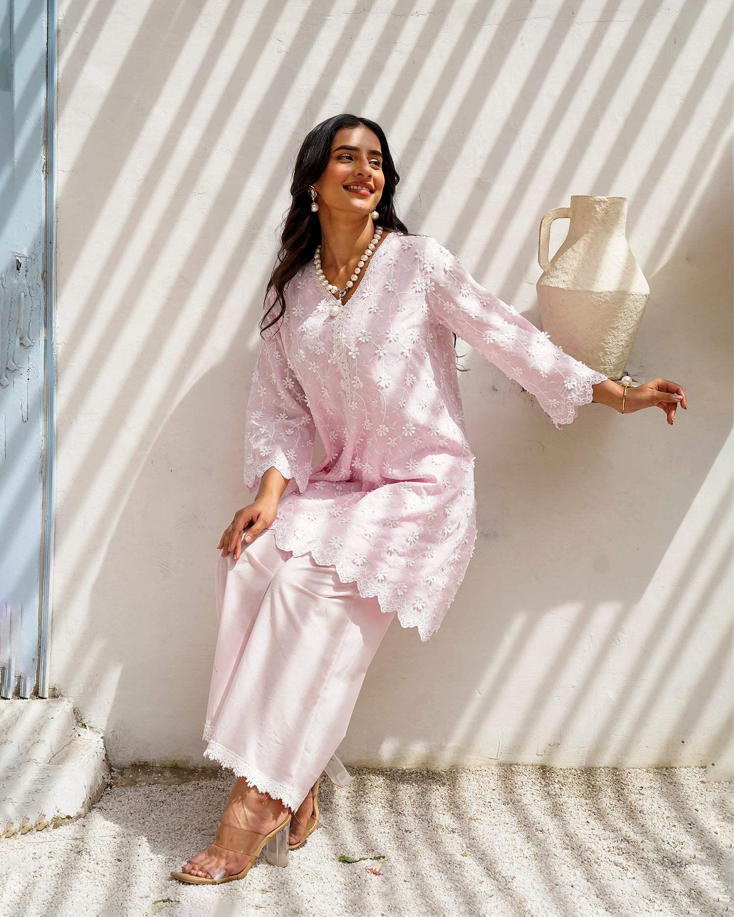 Floral poetry cobalt co-ord set