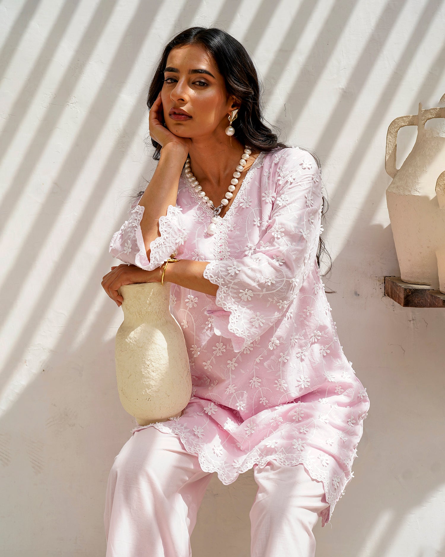 Floral poetry cobalt co-ord set