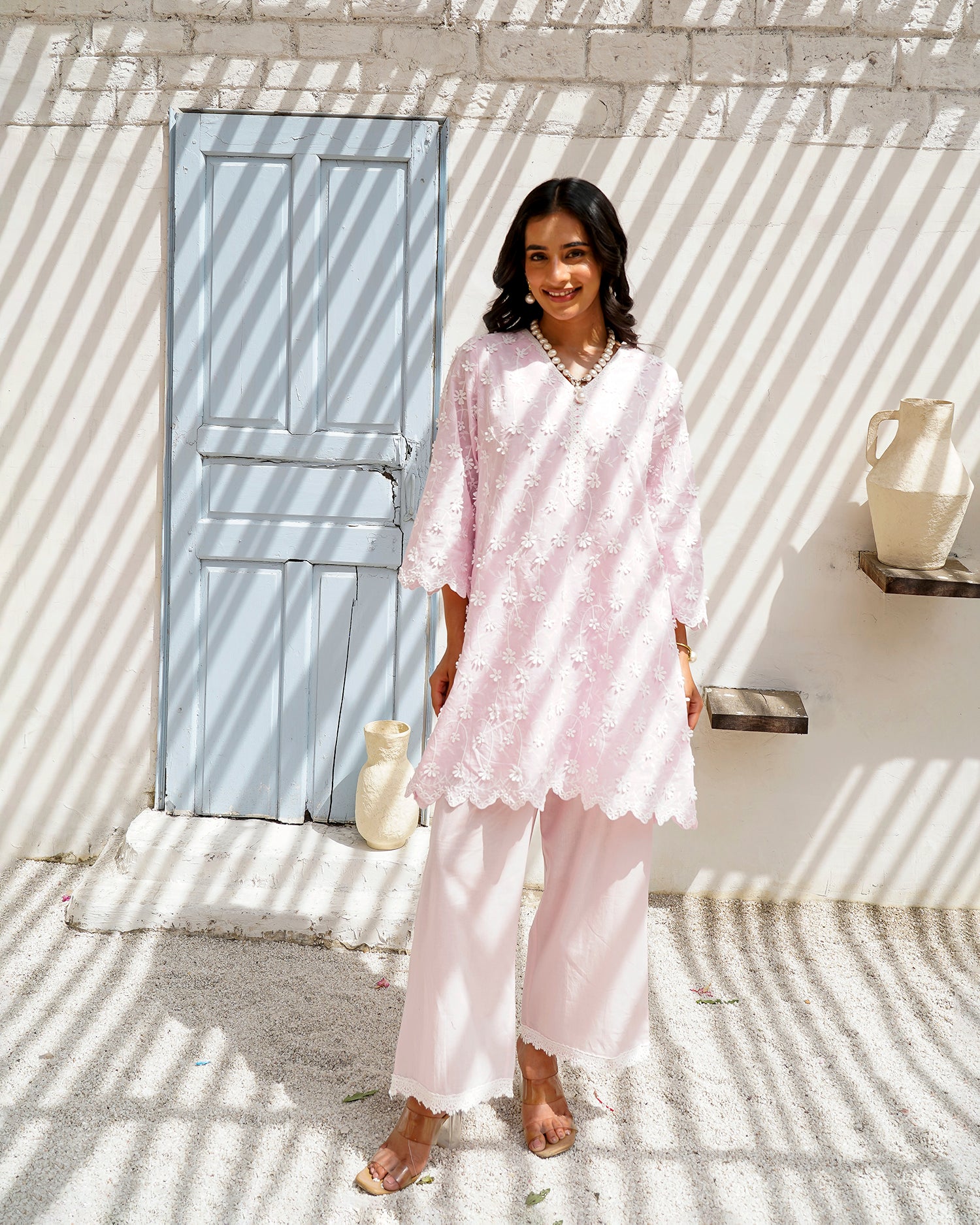 Floral poetry cobalt co-ord set