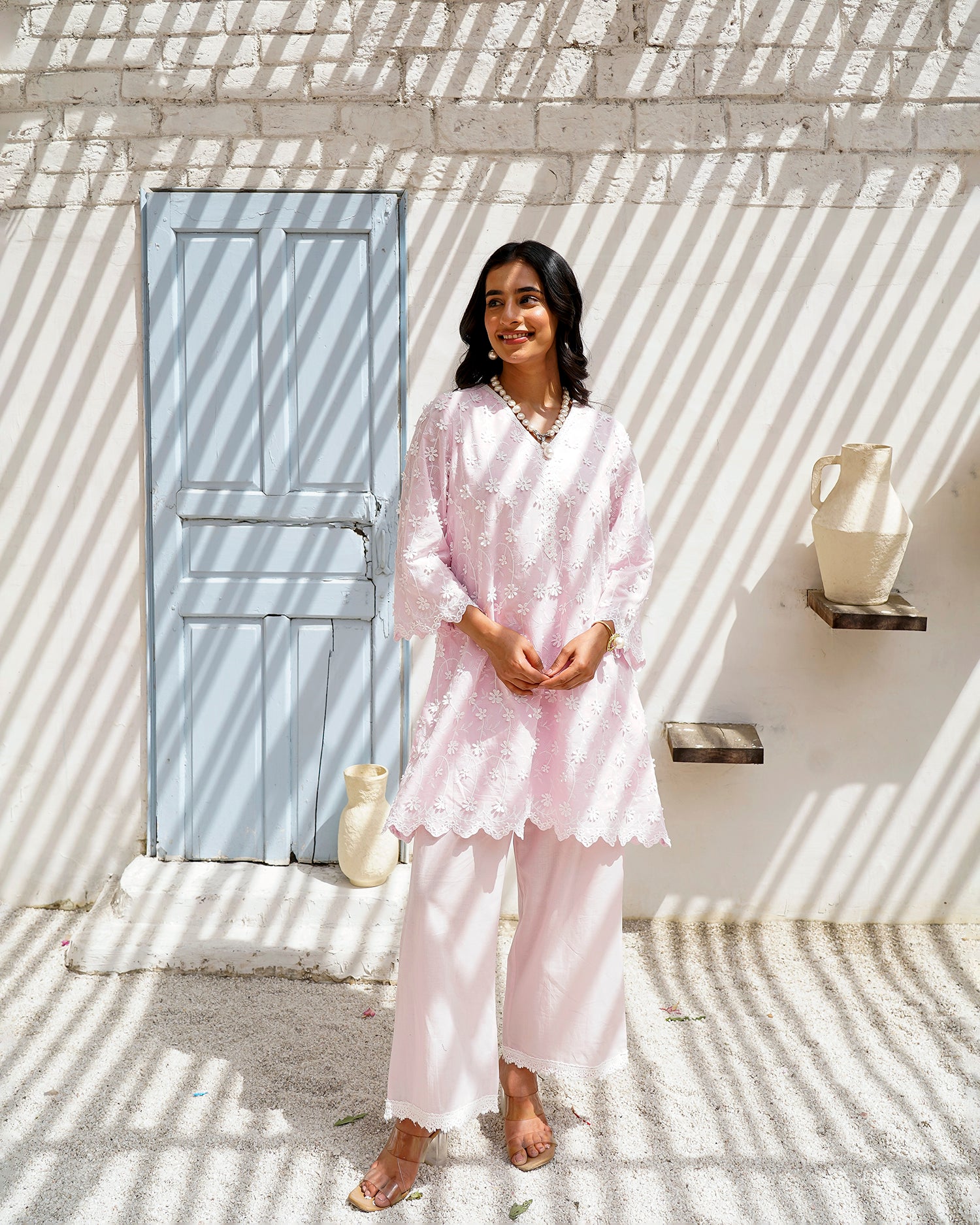 Floral poetry cobalt co-ord set