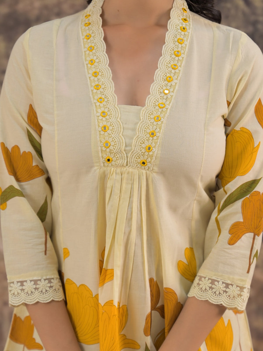 Mushnoor mustard coord set