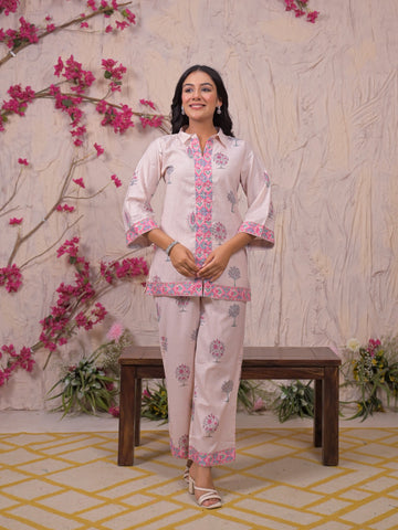 ROUGE PINK FLORAL CO-ORD SET