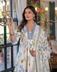 Powder blue floral coord set