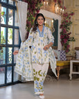 Powder blue floral coord set