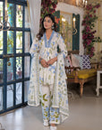 Powder blue floral coord set