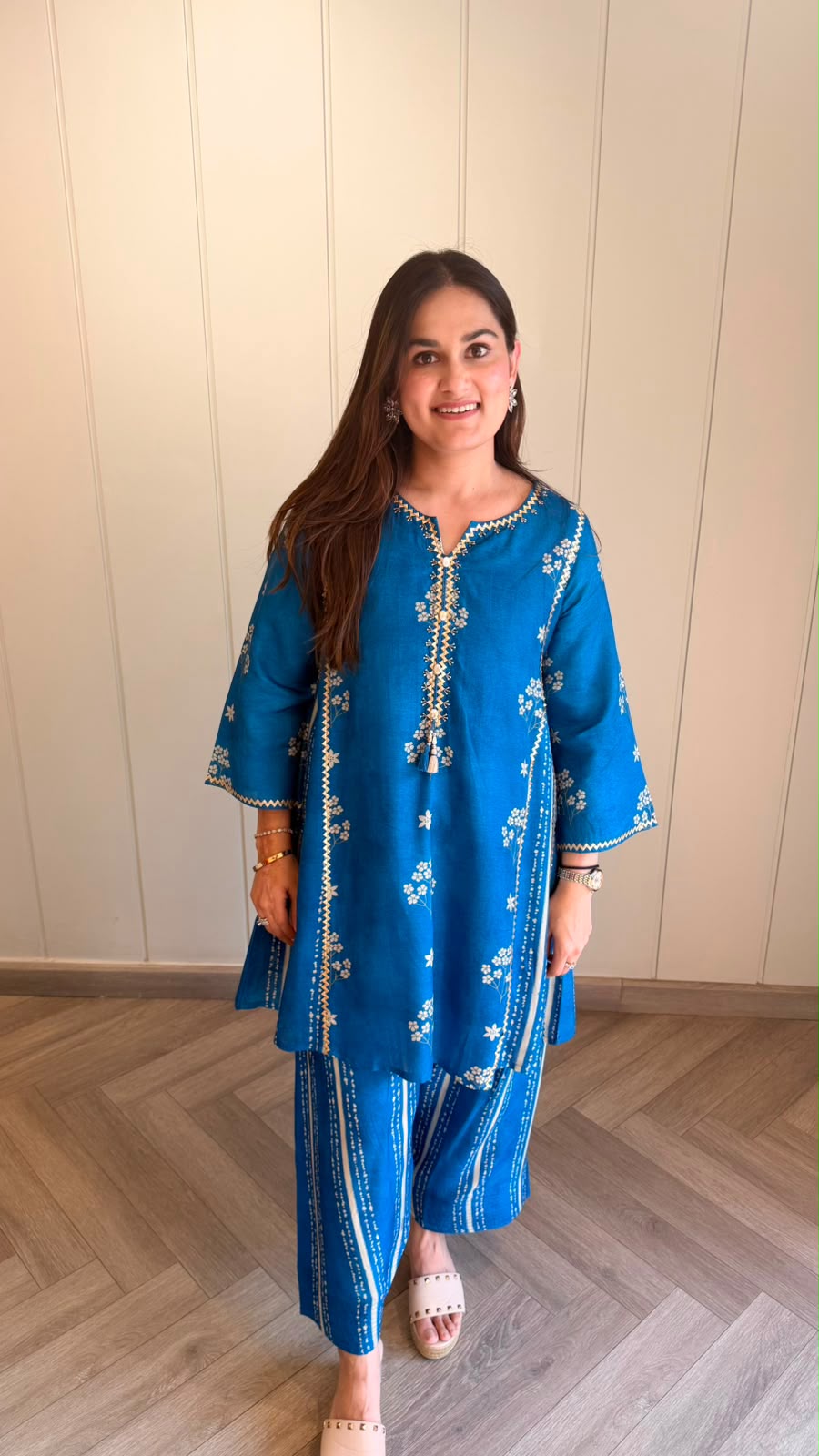 Neel Bagh Phool Co-ord Set