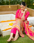 Pink begum suit set