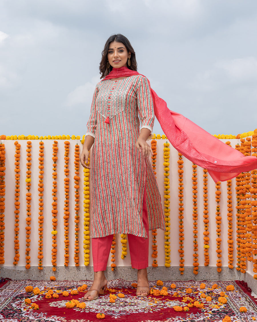 Coral Glaze mystical suit set