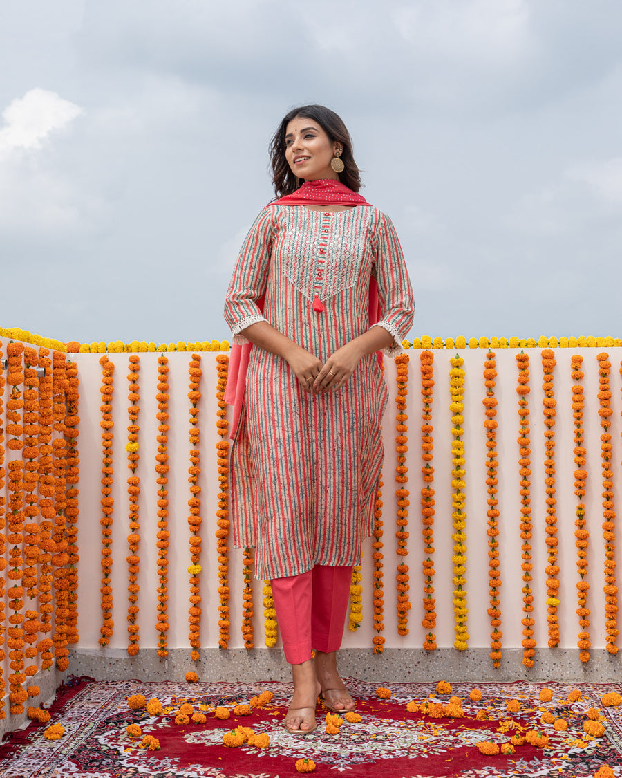 Coral Glaze mystical suit set