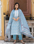 Fairy blue rose suit set