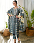 Charcoal grey adaa suit set